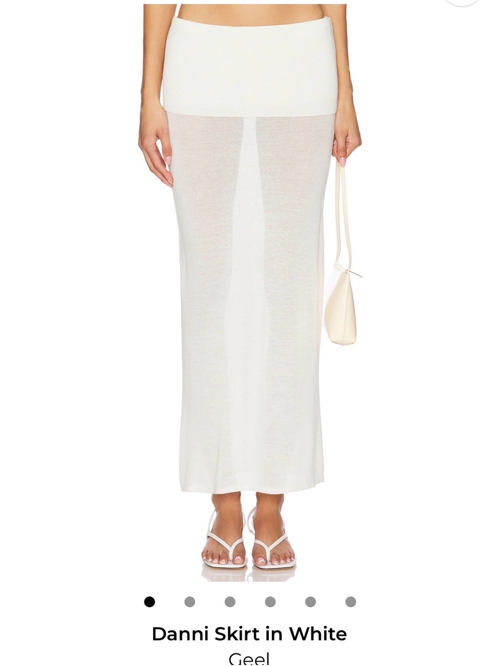 REVOLVE Danni Maxi Skirt in White